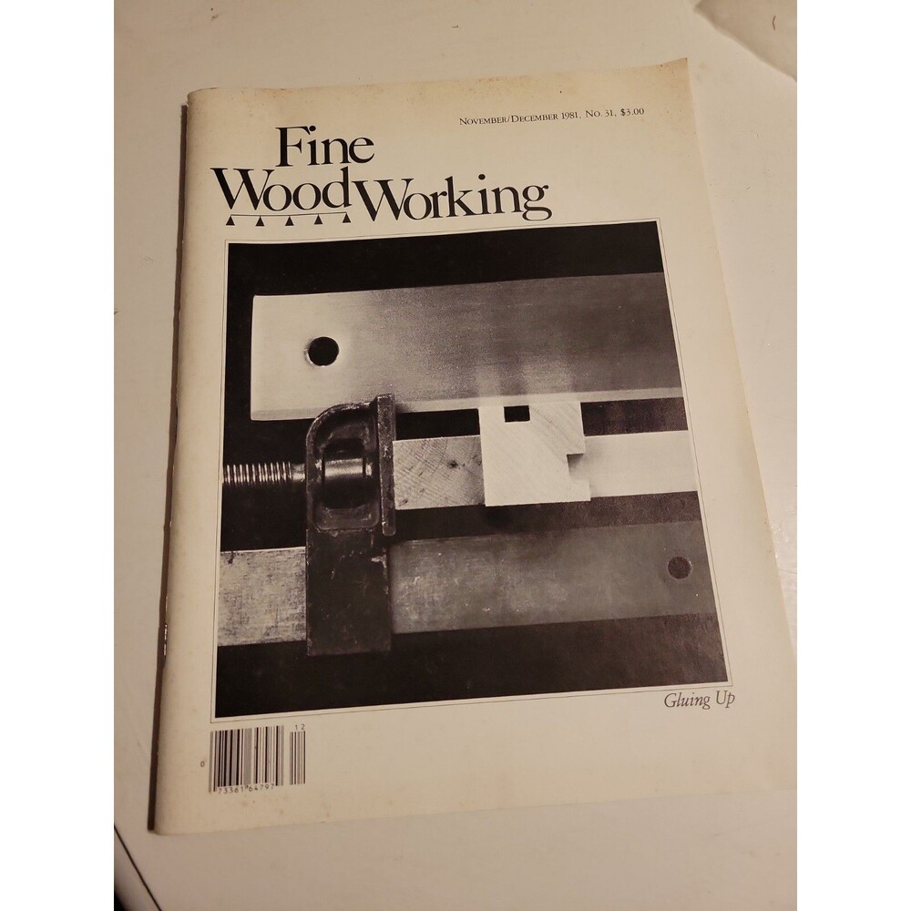 Vtg Nov/Dec 1981 FINE WOODWORKING No 31 Magazine Gluing Chairs Cradle Crib Skis